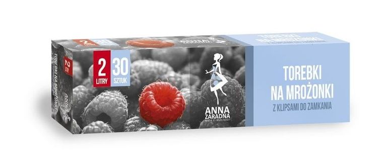 Anna Zaradna, torebki na mrożonki, 2l, 30 szt.