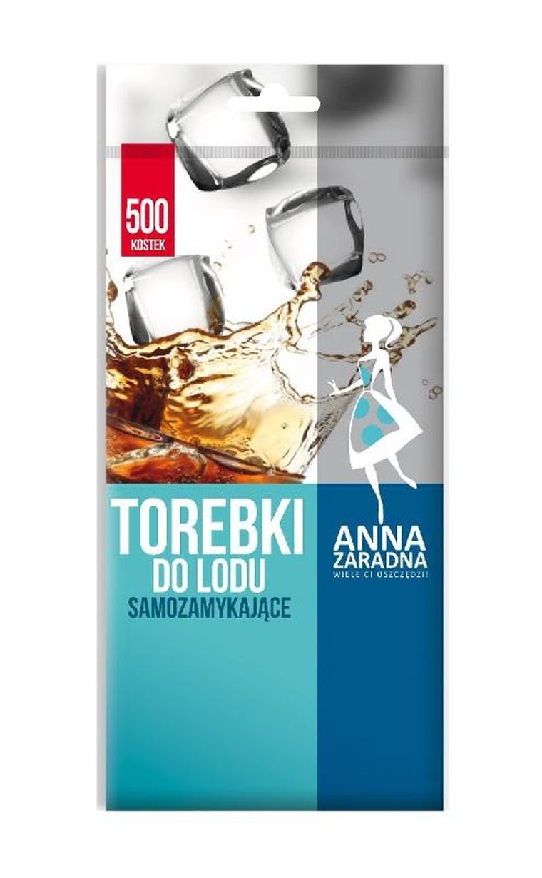 Anna Zaradna, torebki samozamykające do lodu, 500 kulek