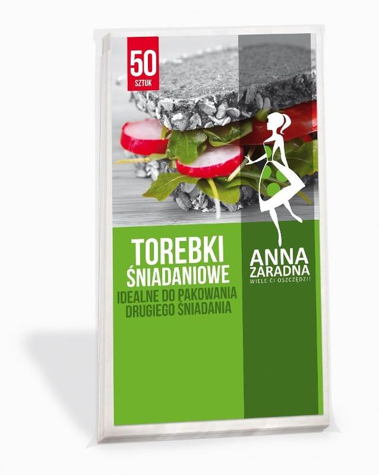 Anna Zaradna, torebki śniadaniowe, 50 szt.