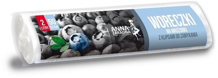 Anna Zaradna, woreczki na mrożonki, 2l, 50 szt.