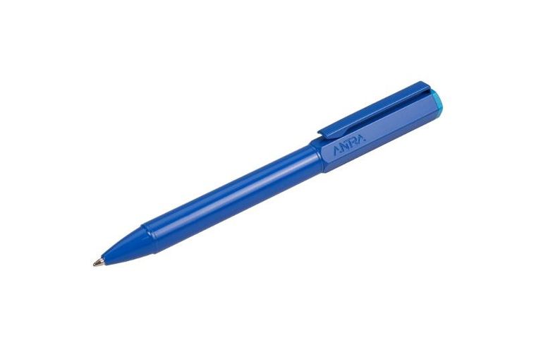 Antra, długopis, niebieski wkład, granatowy