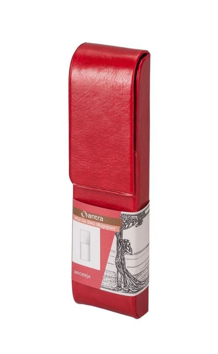 Antra, etui na długopisy, podwójne, czerwone