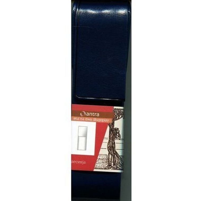 Antra, etui na długopisy, podwójne, granatowe