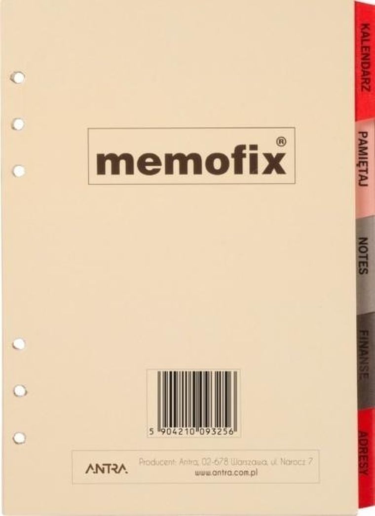 Antra, komplet wkładów A5, 2026