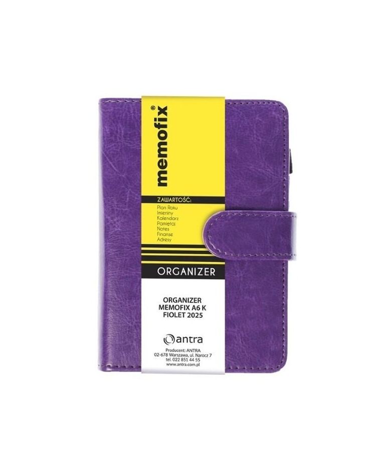 Antra, Memofix, organizer A6, fioletowy