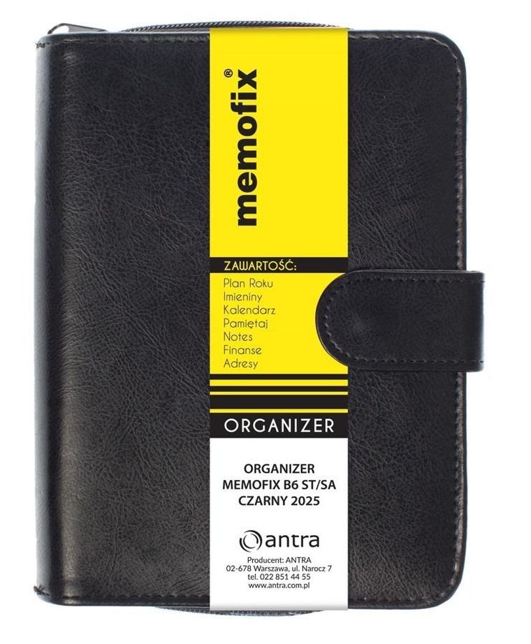 Antra, Memofix, organizer B6, czarny