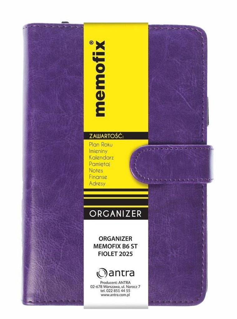 Antra, Memofix, organizer B6, fioletowy