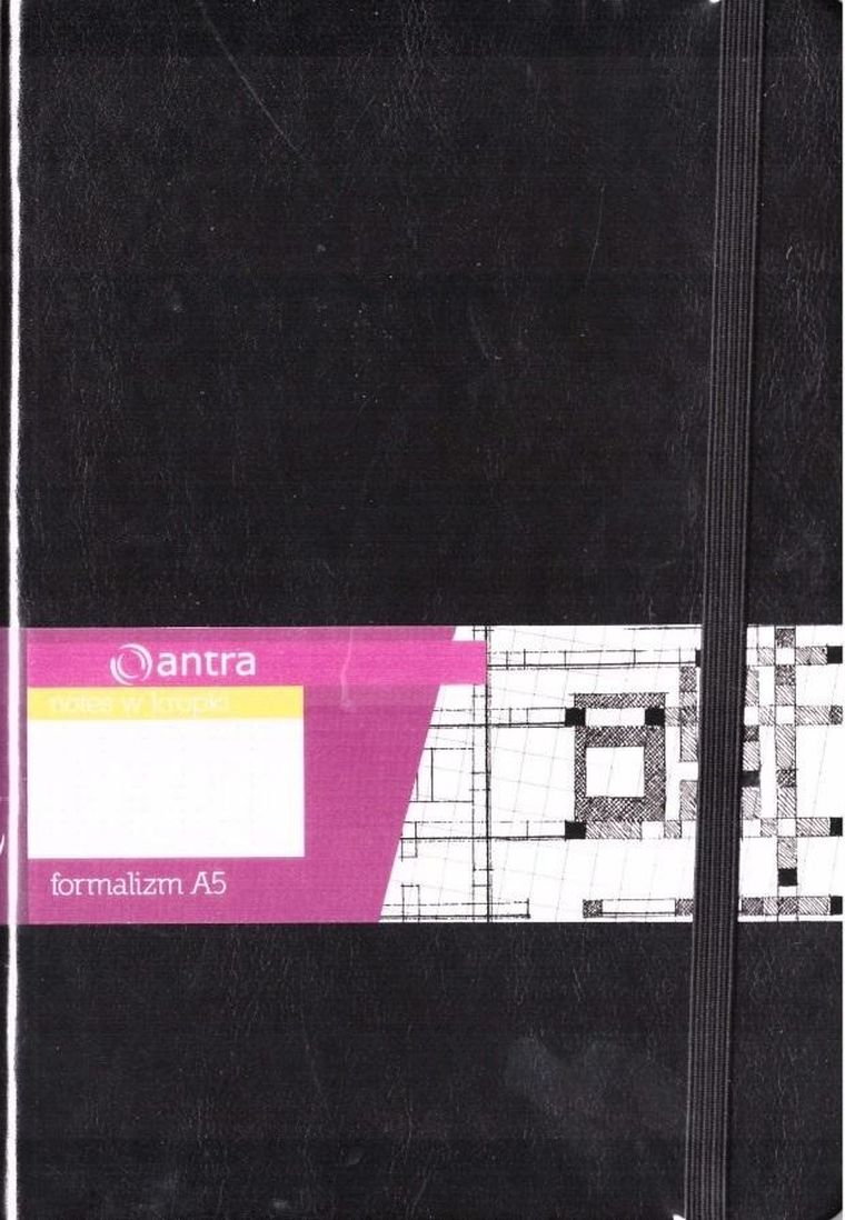 Antra, notes A5, kropki, Formalizm, czarny, 1 szt.