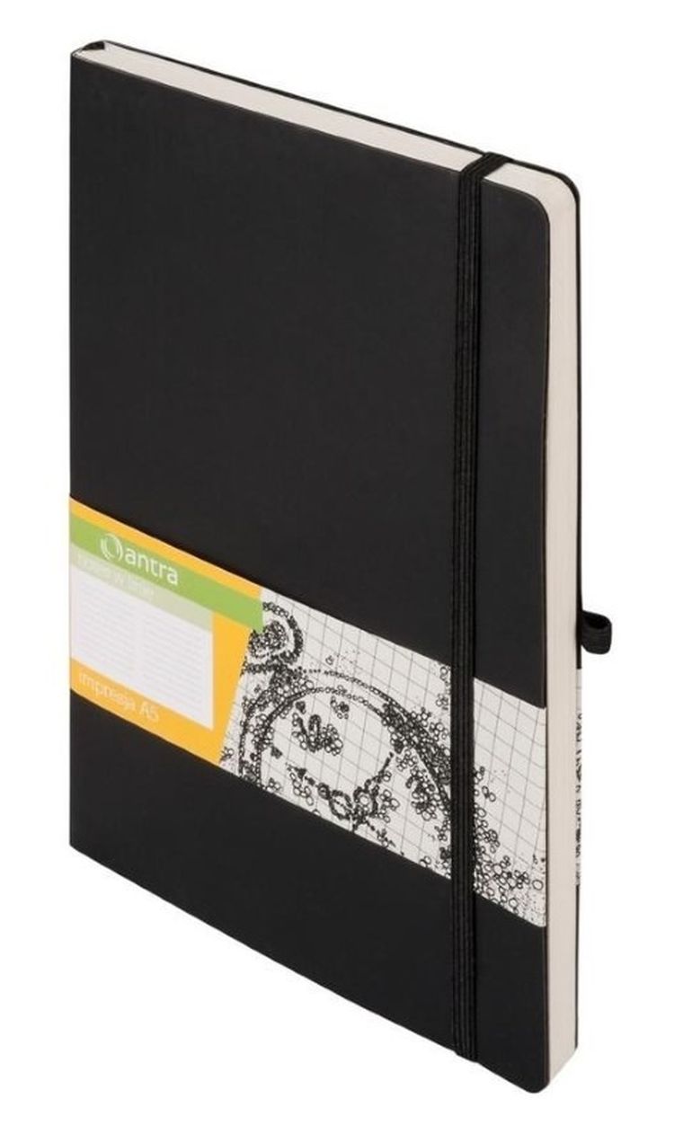 Antra, notes A5, linia, impresja, czarny, 1 szt.