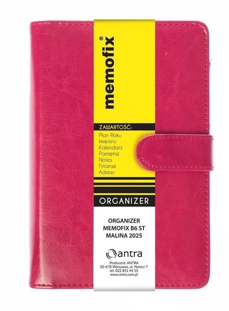 Antra, organizer memofix B6, malina