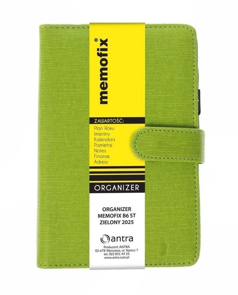 Antra, organizer memofix B6, zielony