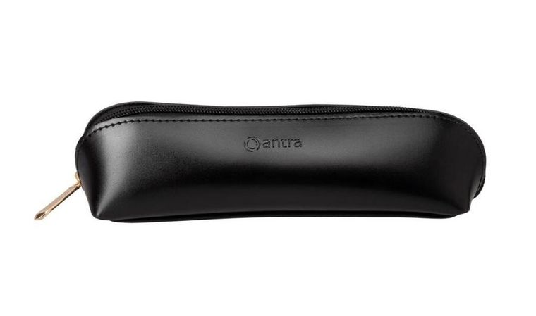 Antra, piórnik na suwak, czarny