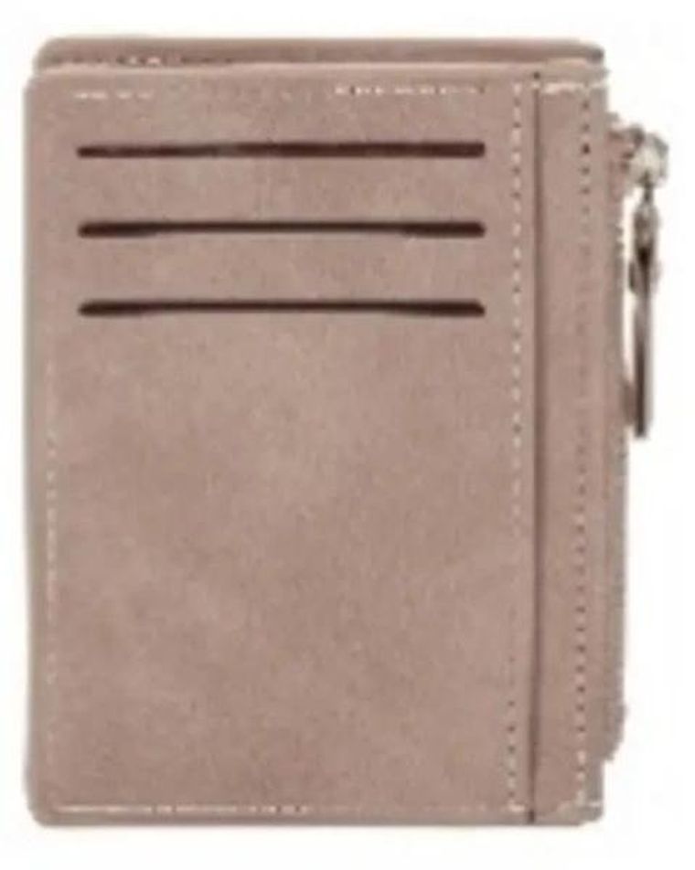 Antra, portfel na karty z suwakiem, szary