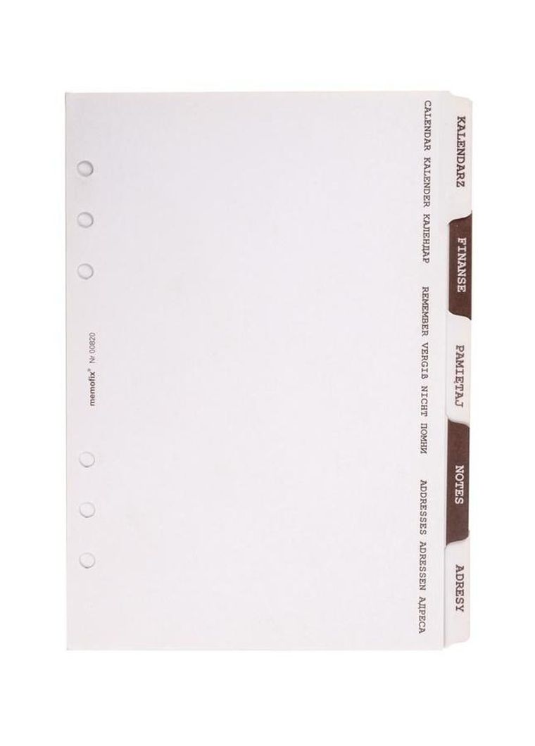 Antra, przekładki tematyczne, A5