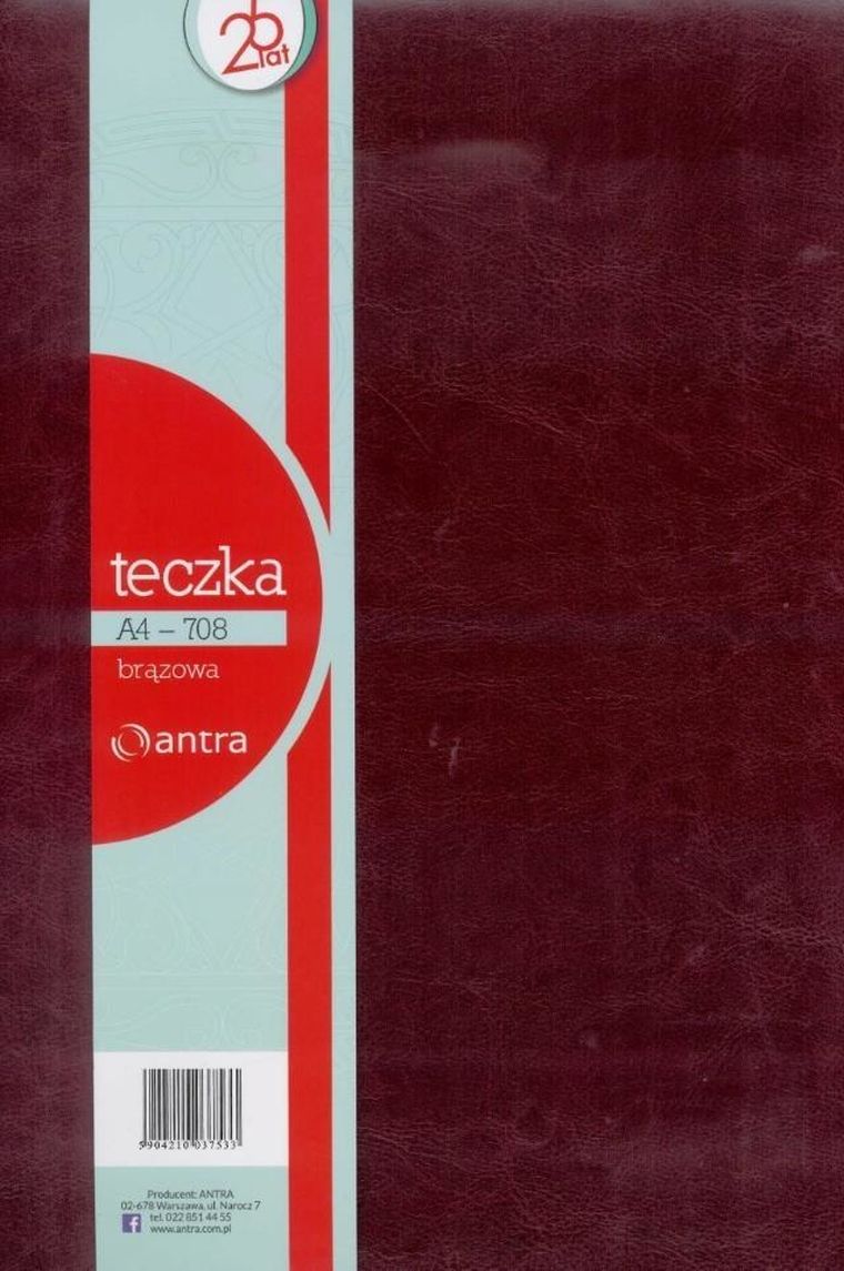 Antra, teczka A4, brązowa, 1 szt.