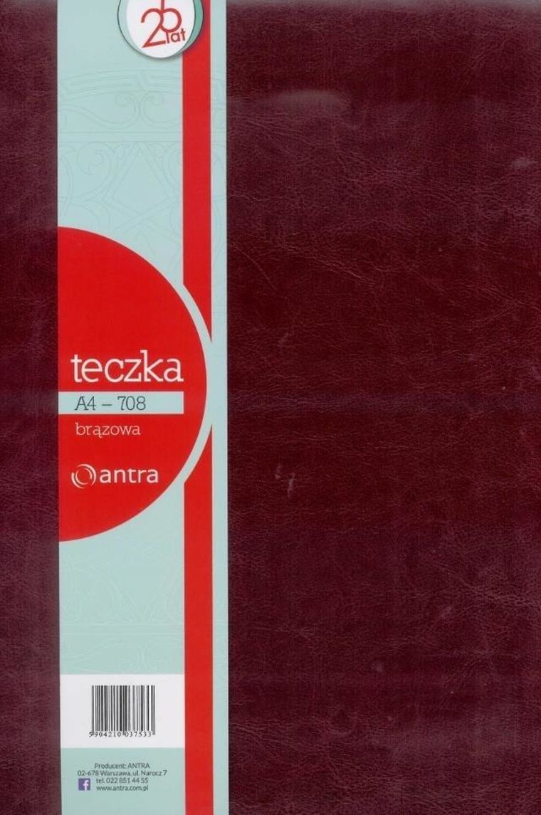 Antra, teczka A4, czerwona, 1 szt.