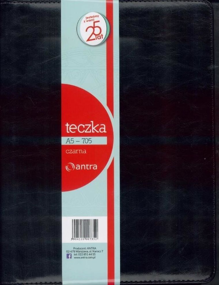 Antra, teczka A5, czarna, 1 szt.
