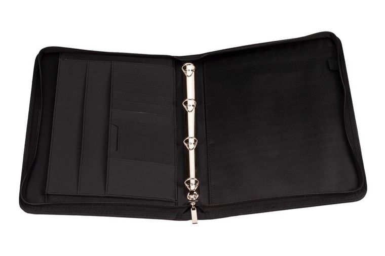 Antra, teczka na suwak A4, czarna