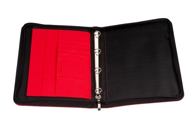 Antra, teczka na suwak A4, czerwona