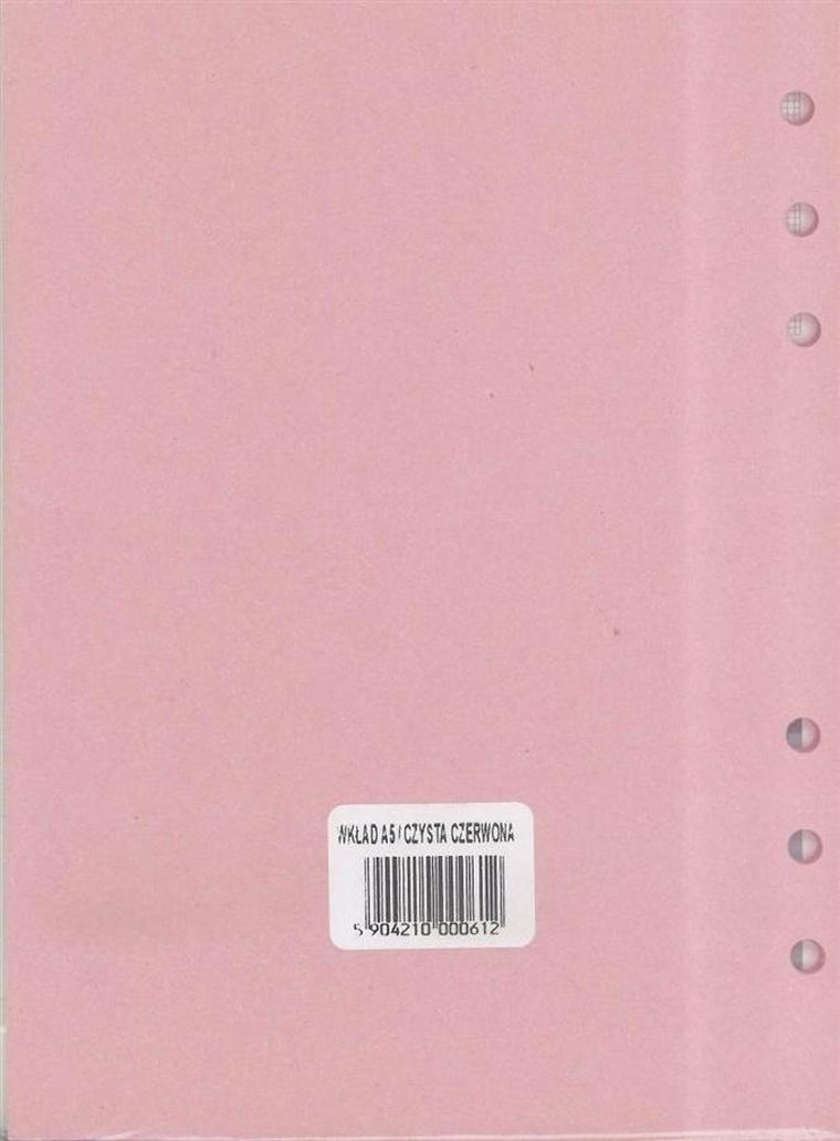 Antra, wkład do organizera A5, gładki, czerwony