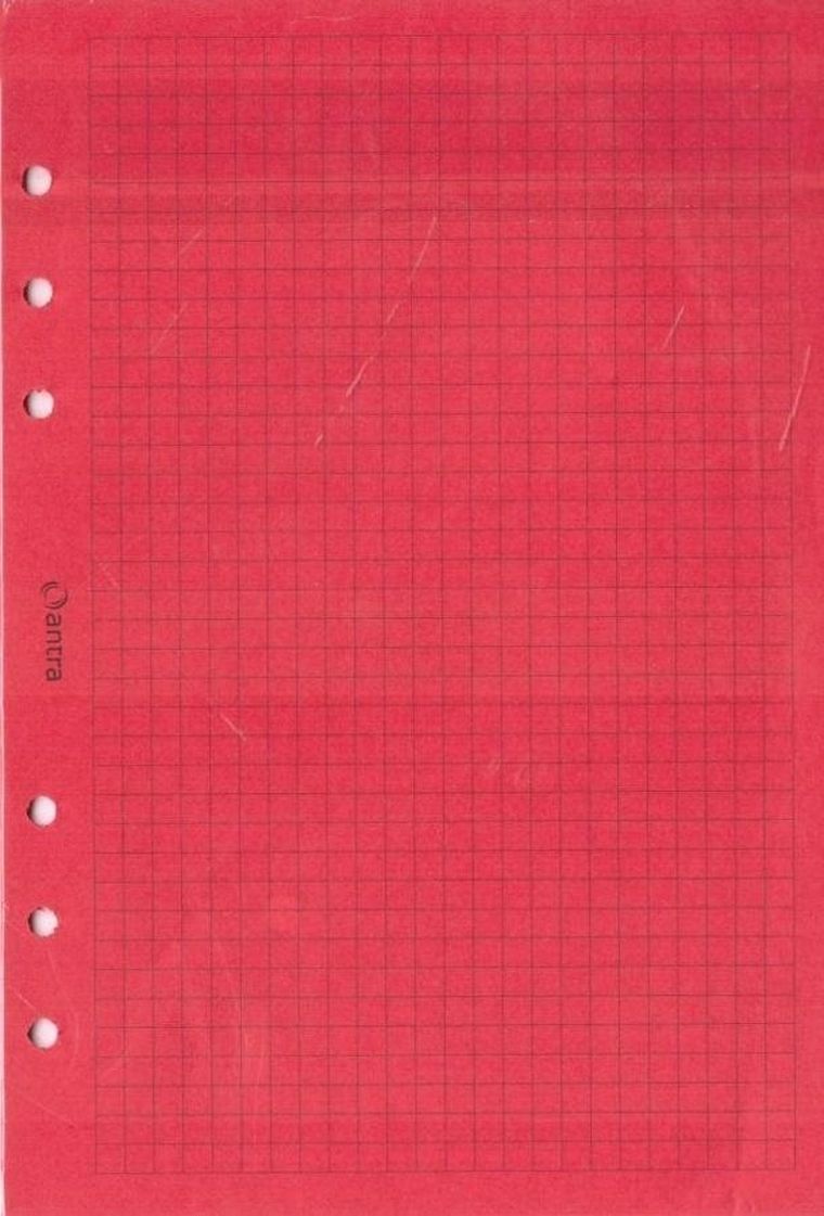 Antra, wkład do organizera A5, kratka czerwona