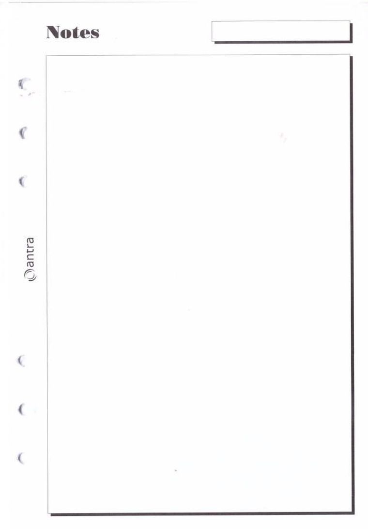 Antra, wkład do organizera A5, notes
