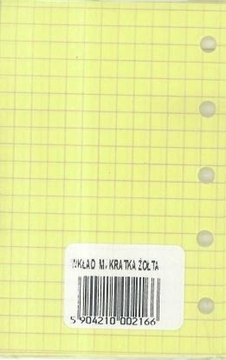 Antra, wkład do organizera, mini, Kratka żółta