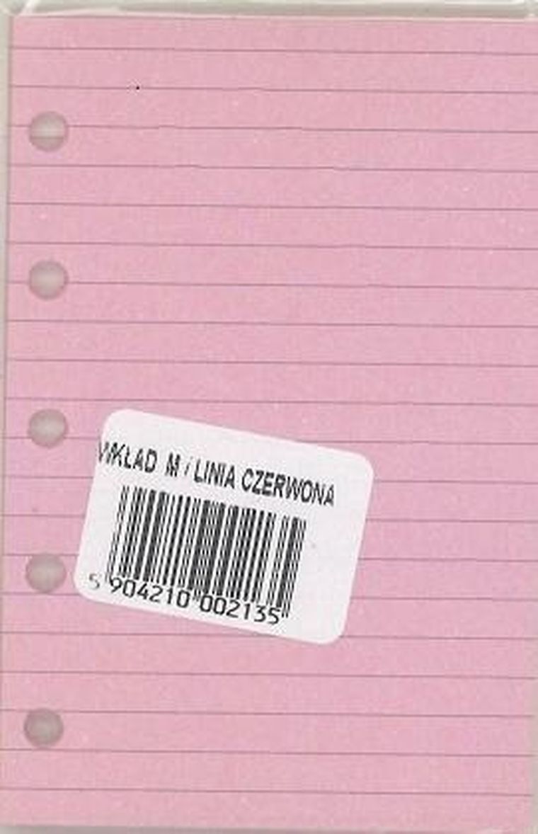 Antra, wkład do organizera, mini, Linia czerwona