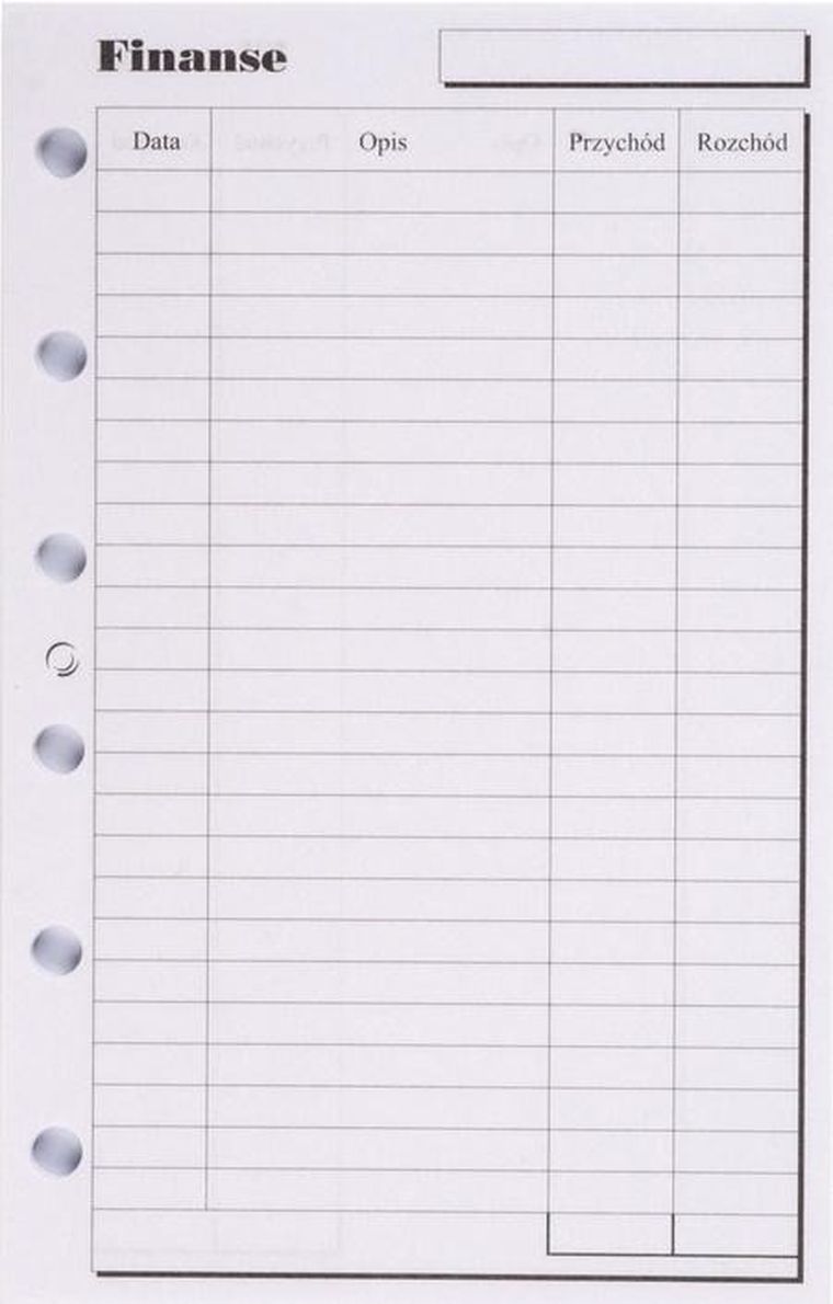 Antra, wkład do organizera, strona, Finanse