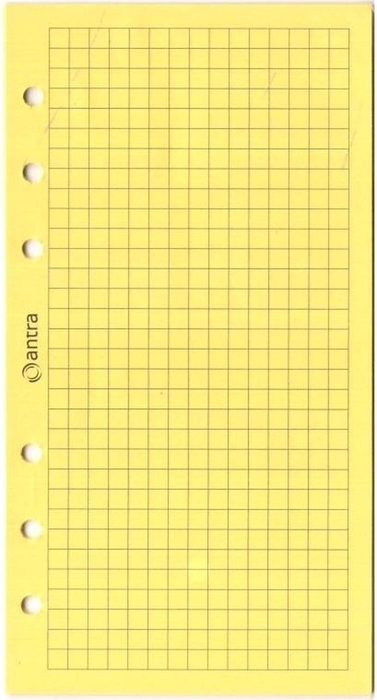 Antra, wkład do organizera, strona, kratka żółta