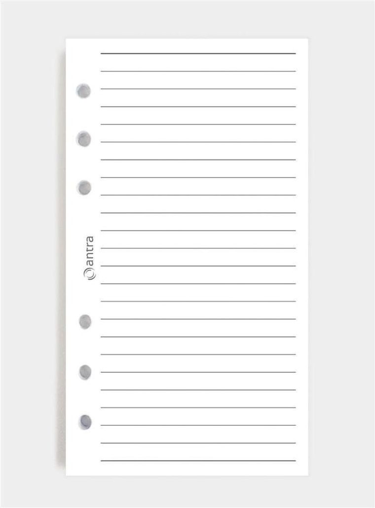 Antra, wkład do organizera, strona, linia biała