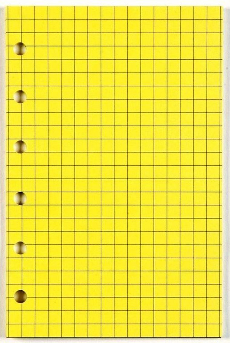 Antra, wkład do segregatora, A5, kratka, żółty