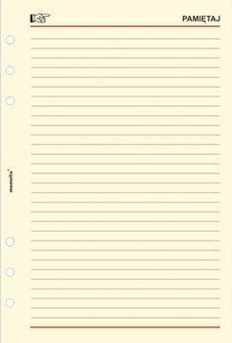 Antra, wkład do segregatora, A5, pamiętaj