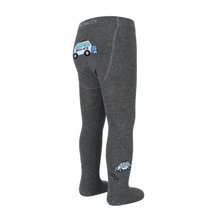 Antypoślizgowe rajstopy chłopięce, szare, Be Snazzy
