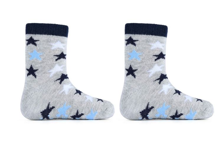 Antypoślizgowe skarpetki chłopięce, jasnoszare, Be Snazzy