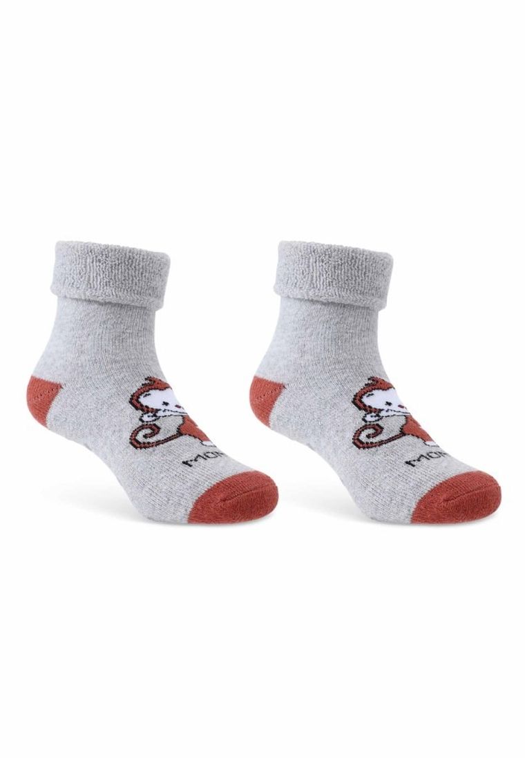 Antypoślizgowe skarpetki dziecięce, szare, Be Snazzy