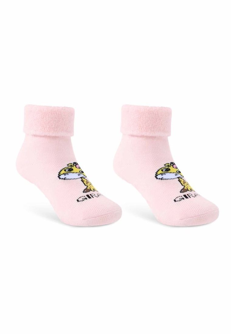 Antypoślizgowe skarpetki dziewczęce, różowe, Be Snazzy