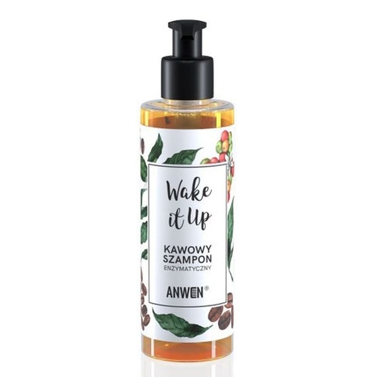 Anwen, Wake It Up, enzymatyczny szampon kawowy, 200 ml