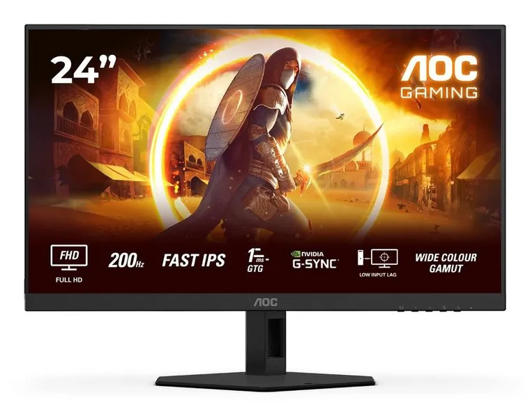 Aoc, monitor, 24G4HRE 23.8" Fast IPS 200Hz HDMIx2 DP