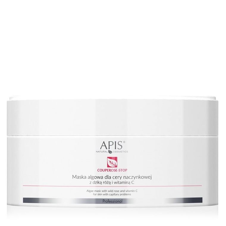 APIS, Couperose-Stop, Algae Mask, maska algowa dla cery naczynkowej z dziką, różą i witaminą C, 100g