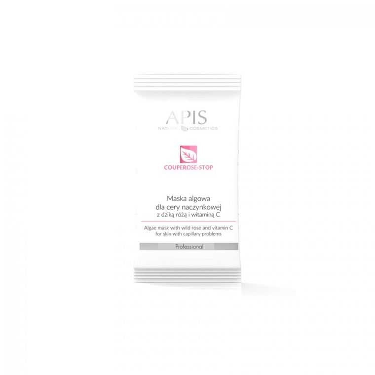 Apis, Couperose-Stop Algae Mask, maska algowa dla cery naczynkowej z dziką różą i witaminą C, 20g