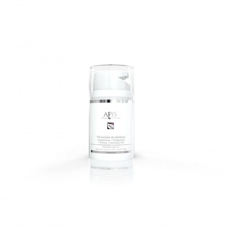 Apis, Exfoliation Acid, mix kwasów do eksfoliacji, Laktobionowy + Pirogronowy + Mlekowy + Azelainowy 40%, 50 ml