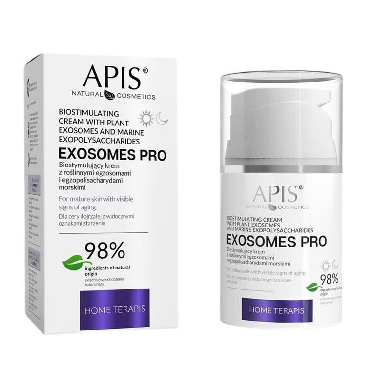 Apis, Exosomes Pro, biostymulujący krem z roślinnymi egzosomami, 50 ml