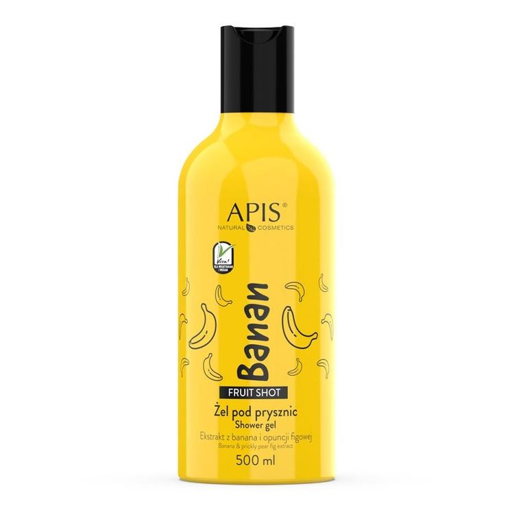 APIS, Fruit Shot, żel pod prysznic, Banan, 500 ml