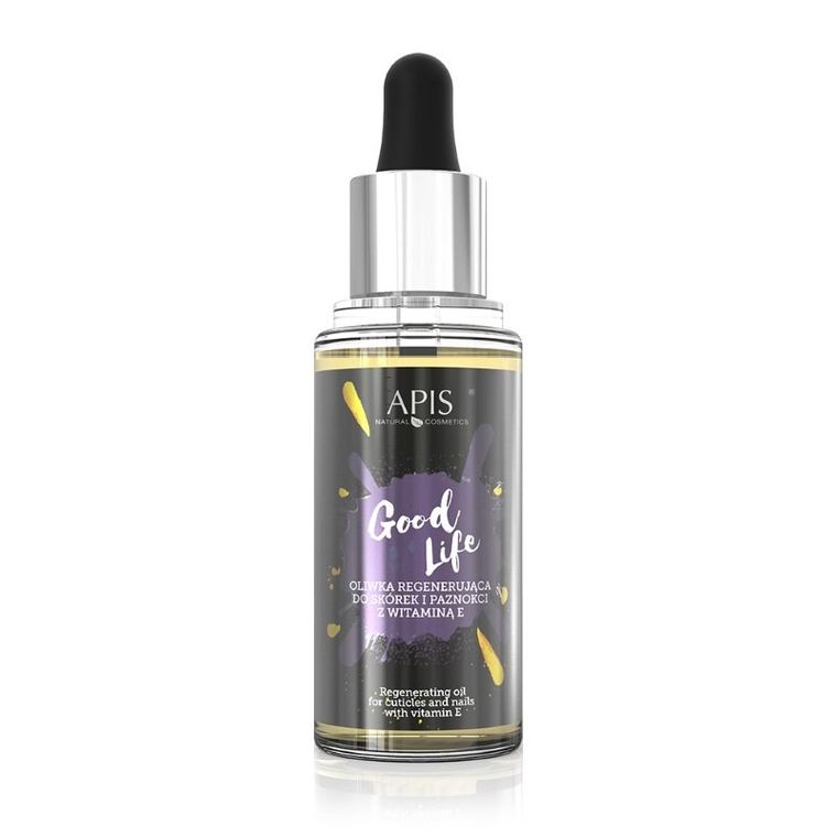 Apis, Good Life Oil, oliwka regenerująca do skórek i paznokci z witaminą E, 30 ml