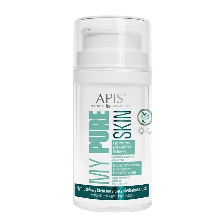 Apis, My Pure Skin, hydrożelowy krem niwelujący niedoskonałości, 50 ml