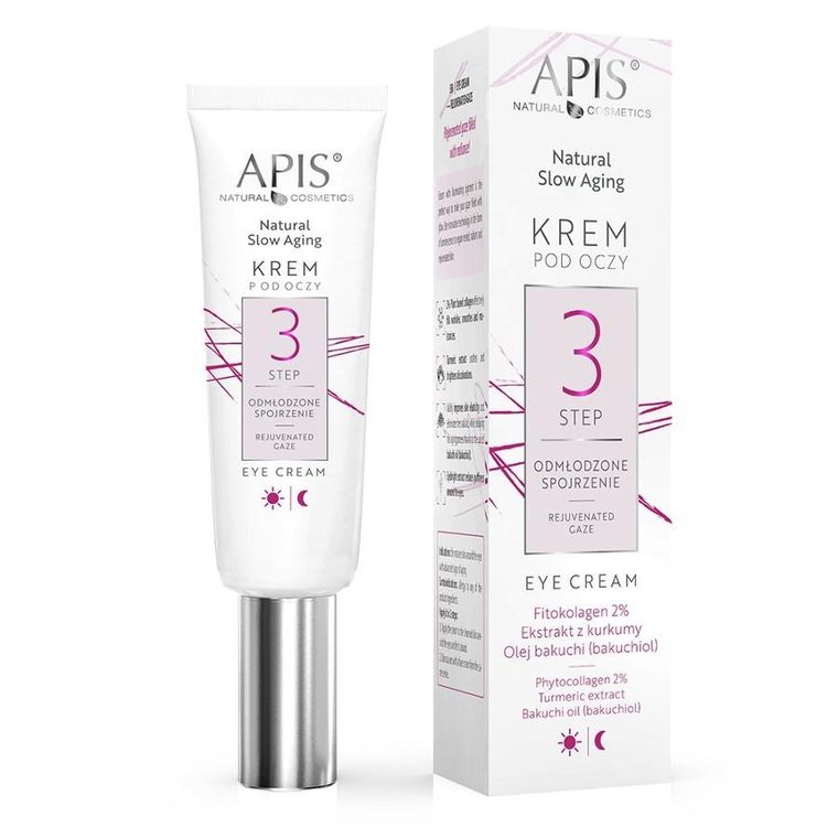Apis, Natural Slow Aging, krem pod oczy step 3 odmłodzone spojrzenie, 15 ml