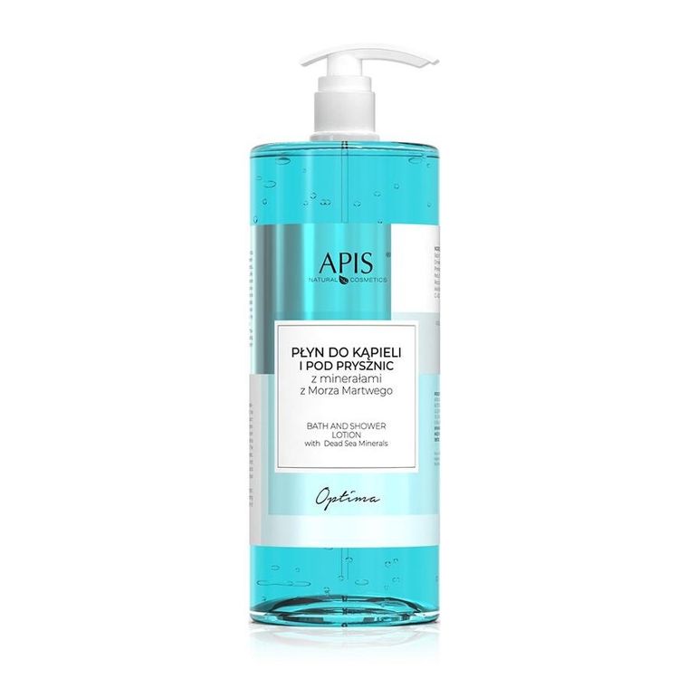 APIS, Optima, płyn do kąpieli i pod prysznic z minerałami z Morza Martwego, 1000 ml