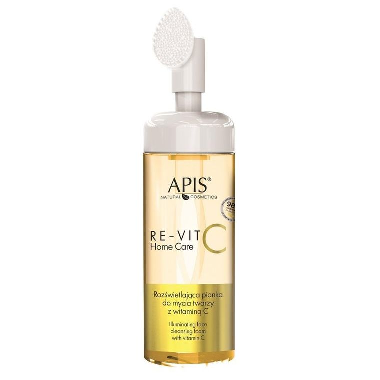 APIS, Re-Vit C Home Care, rozświetlająca pianka do mycia twarzy z witaminą C, 150 ml