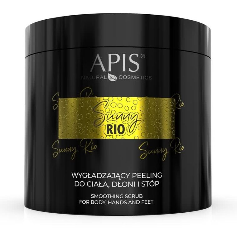 Apis, Sunny Rio, wygładzający peeling do ciała dłoni i stóp, 700 g
